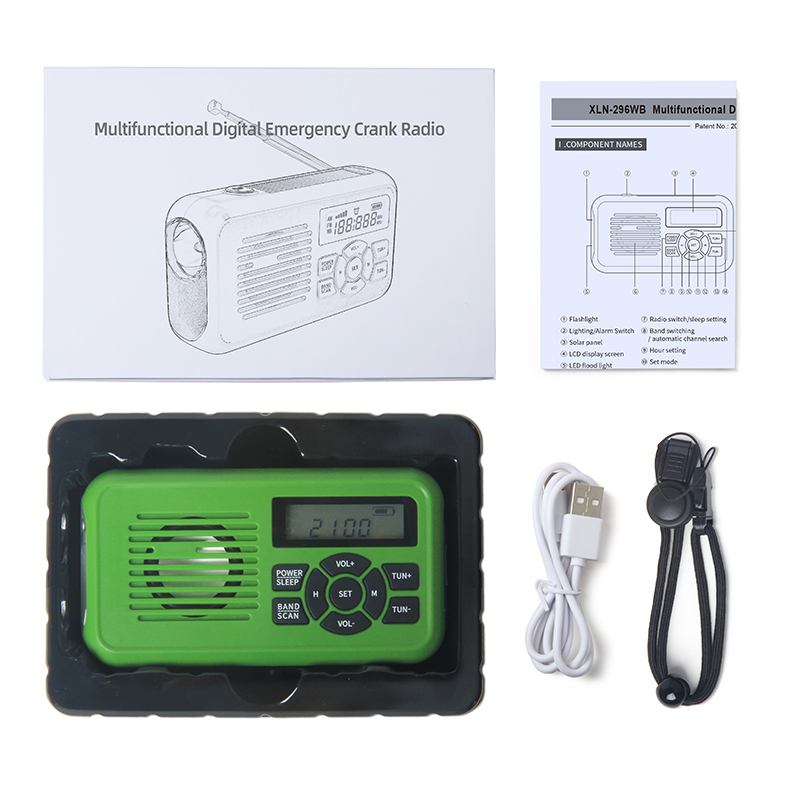 Solar Emergency Charger - Radio d'urgence solaire portable OEM 2026