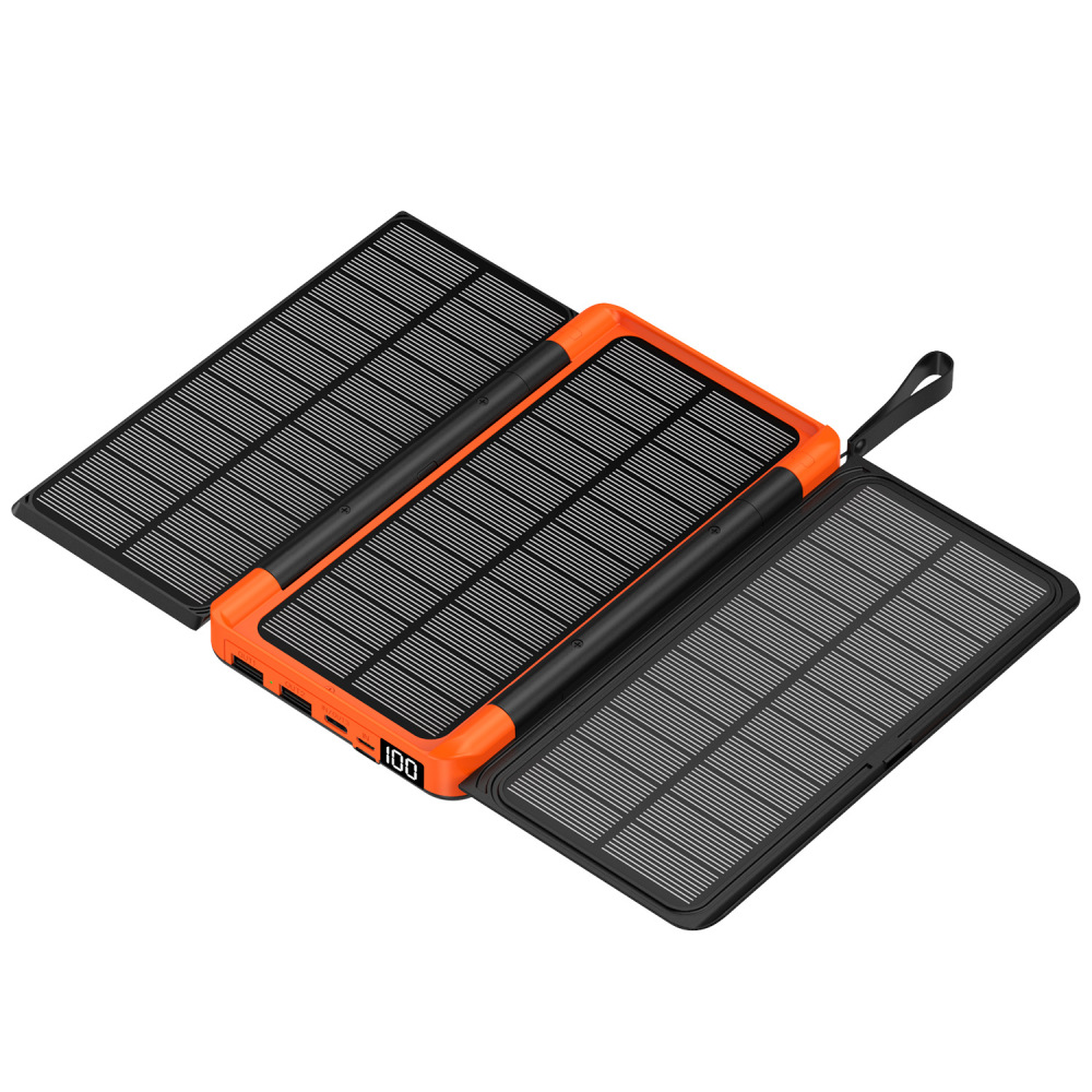 Solar Emergency Charger - Chargeur solaire d'extérieur pliable, batterie externe