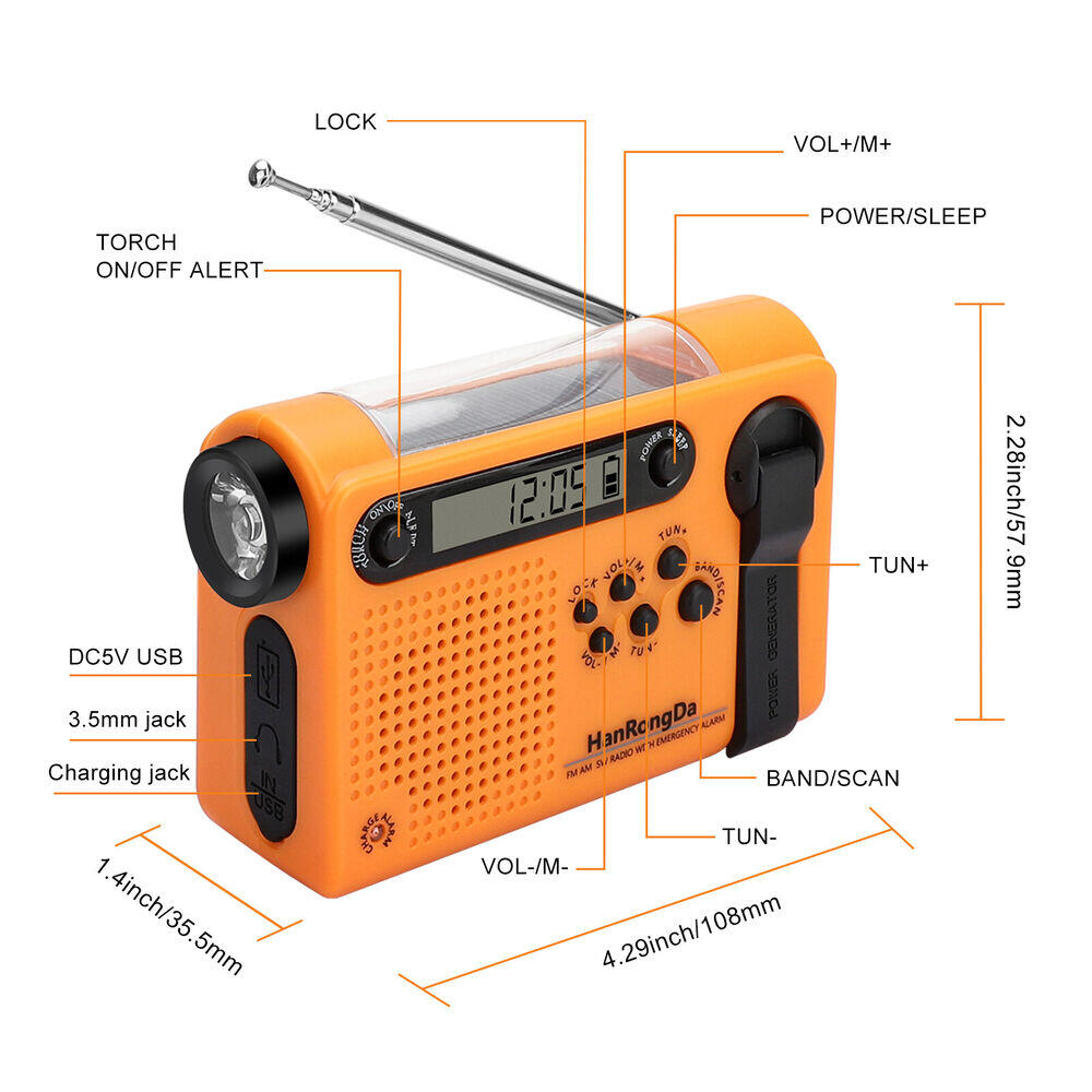 Radio d'urgence météo AM/FM/SW - Solar Emergency Charger avis et prix