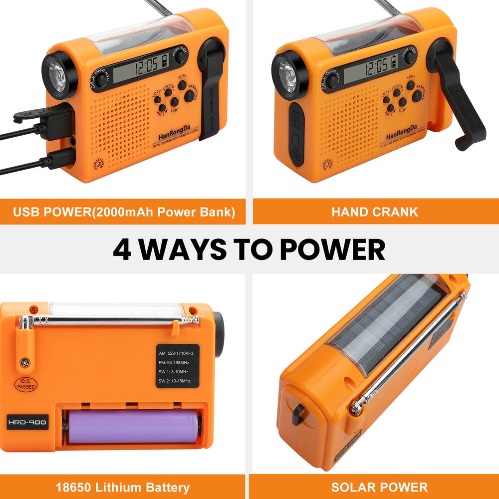 Radio d'urgence météo AM/FM/SW - Solar Emergency Charger avis et prix